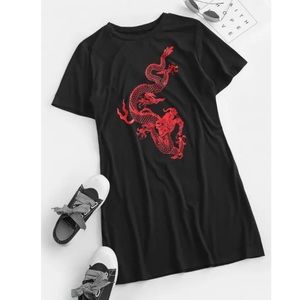Red Dragon T-shirt Dress🐉